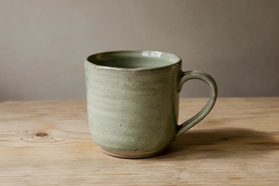 First decoded frame: mug with the handle on the right, extracted from the new generated clip