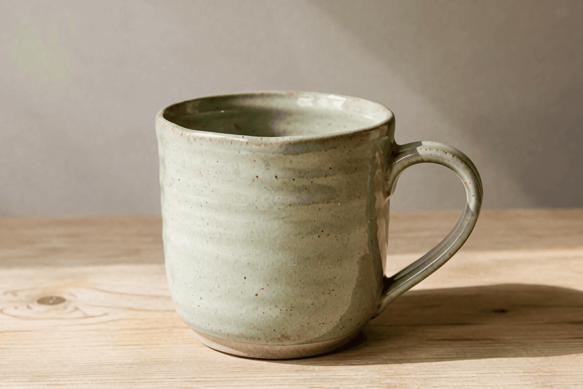 Supplied ending image: a closer mug view extracted from the end of an earlier Product Agent generation